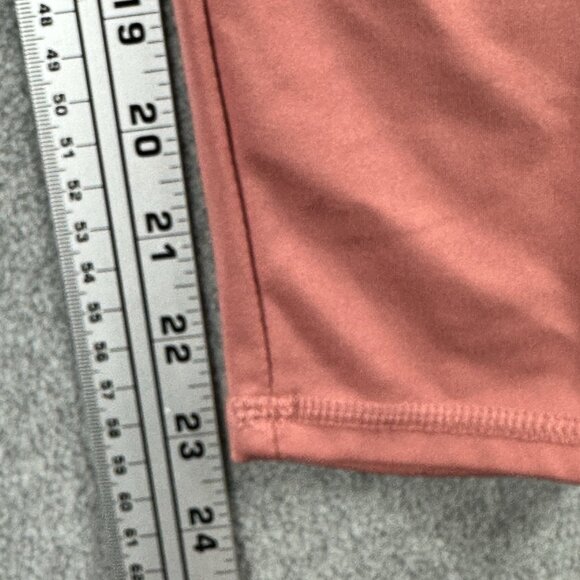 Danskin Pink Rust Coral High Rise Pocket Leggings M Cropped Yoga Pants - Picture 6 of 11